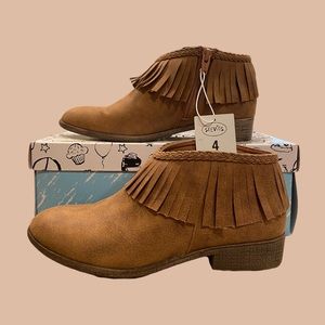 Stevies By Steve Madden Girls Fringe Ankle Boots
